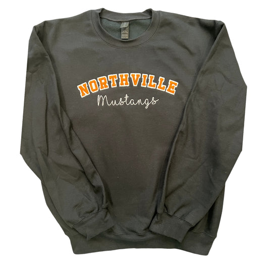 Northville Mustangs Varsity Letter Crewneck Sweatshirt