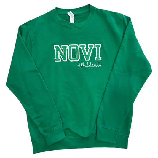 Novi Wildcats Varsity Letter Crewneck Sweatshirt