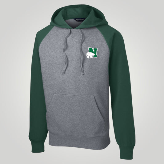 Novi Powercat Raglan Hooded Sweatshirt, Adult Sizing