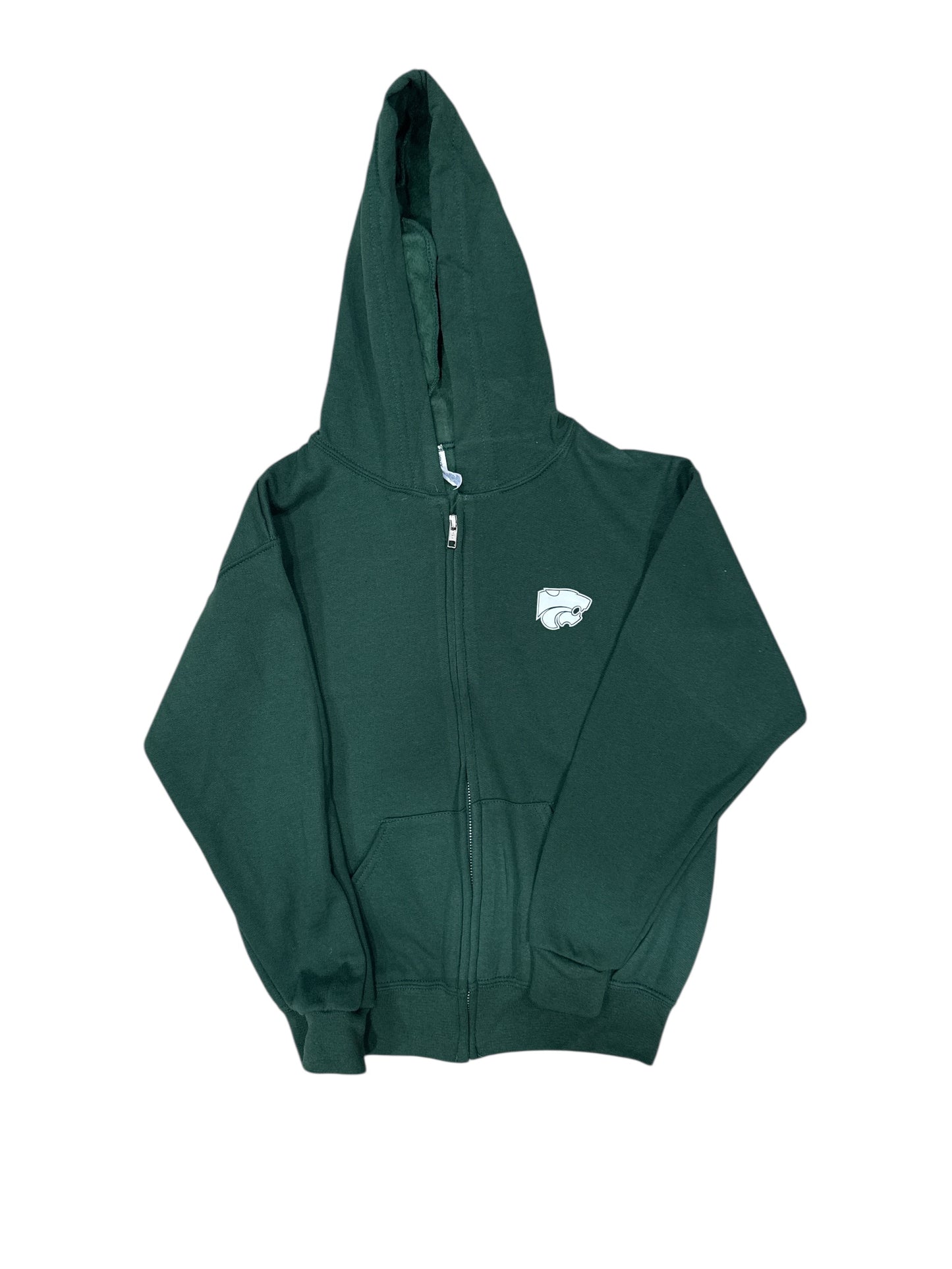 Clearance item -Novi Wildcats, Green Hooded Zip Up, Youth Sizing