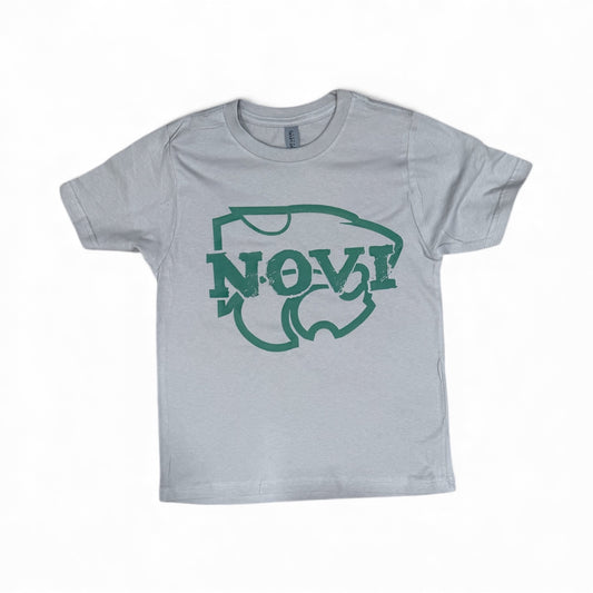 Clearance item-Short Sleeve Next Level Brand, Novi Wildcats T-shirt, Youth Sizes