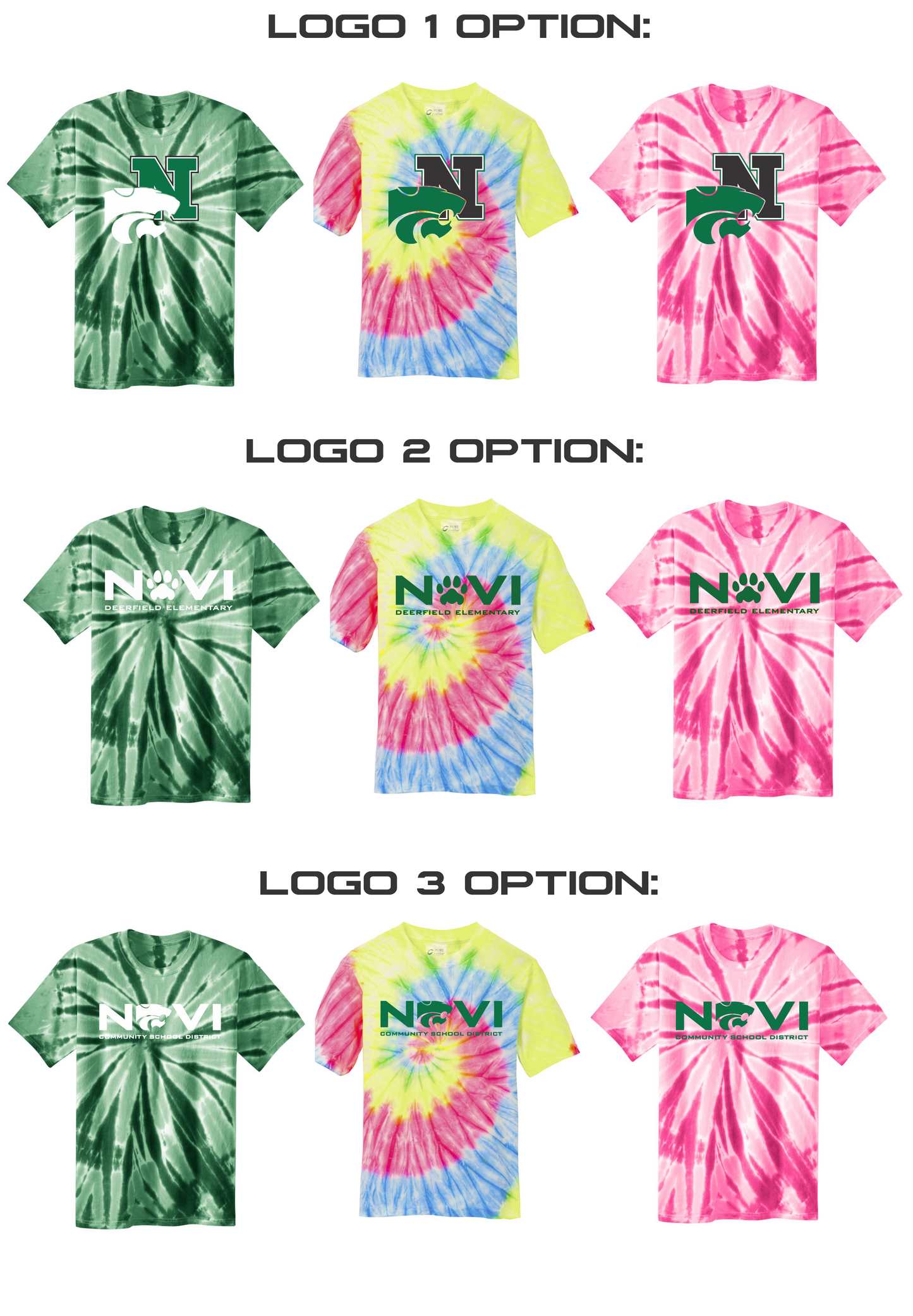 Deerfield Elementary Tie Dye T-Shirt