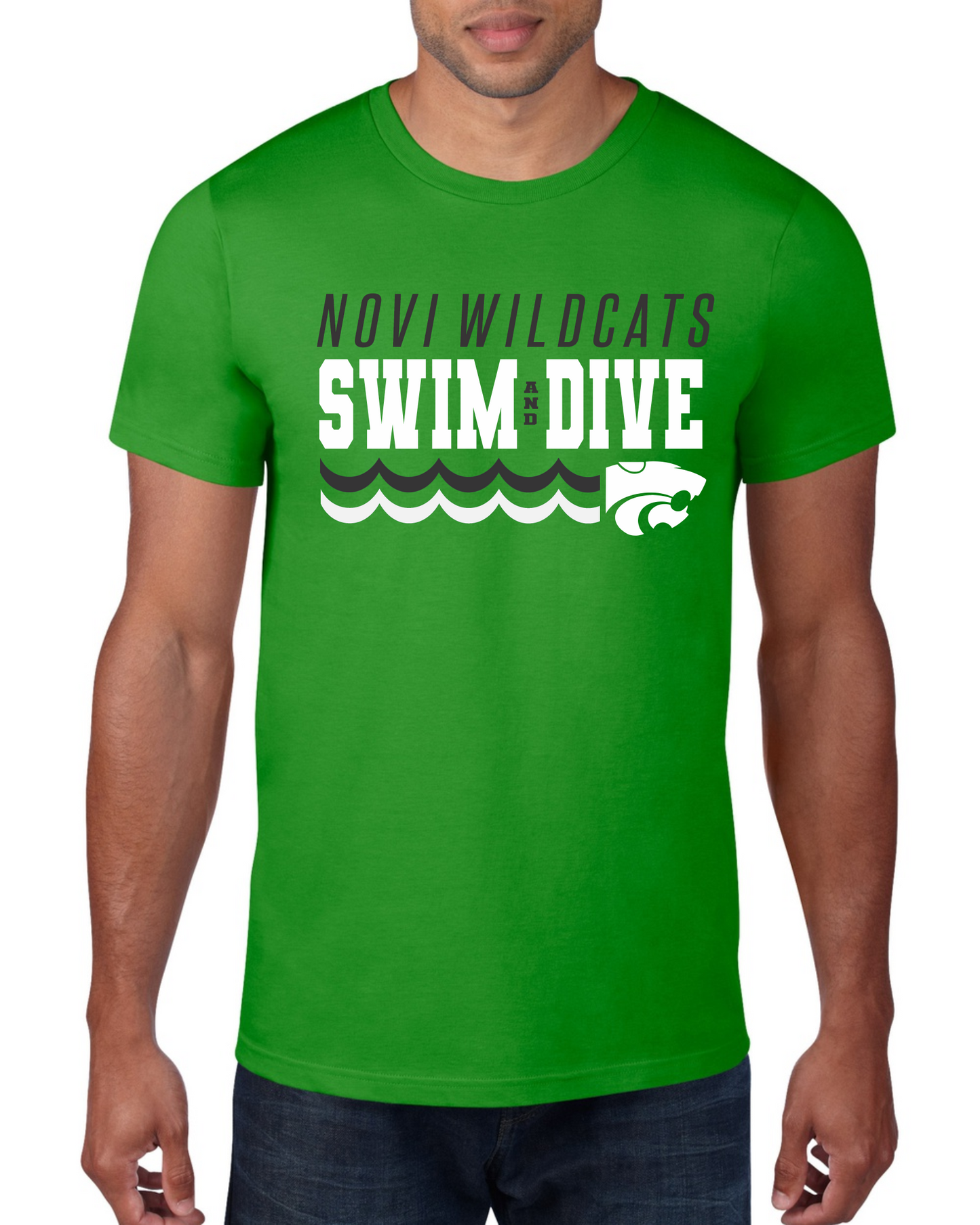 Novi Swim & Dive Crewneck T-Shirt- Design #2
