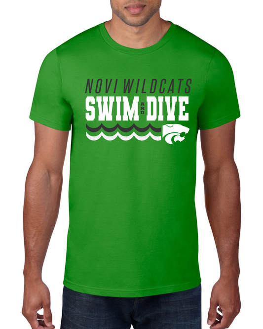 Novi Swim & Dive Crewneck T-Shirt- Design #2