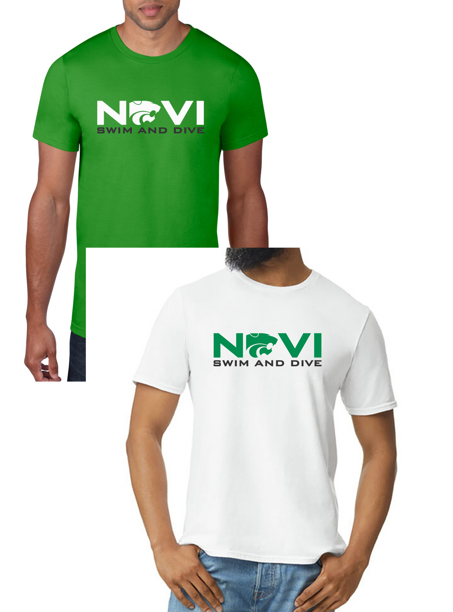 Novi Swim & Dive Crewneck T-Shirt- Design #3