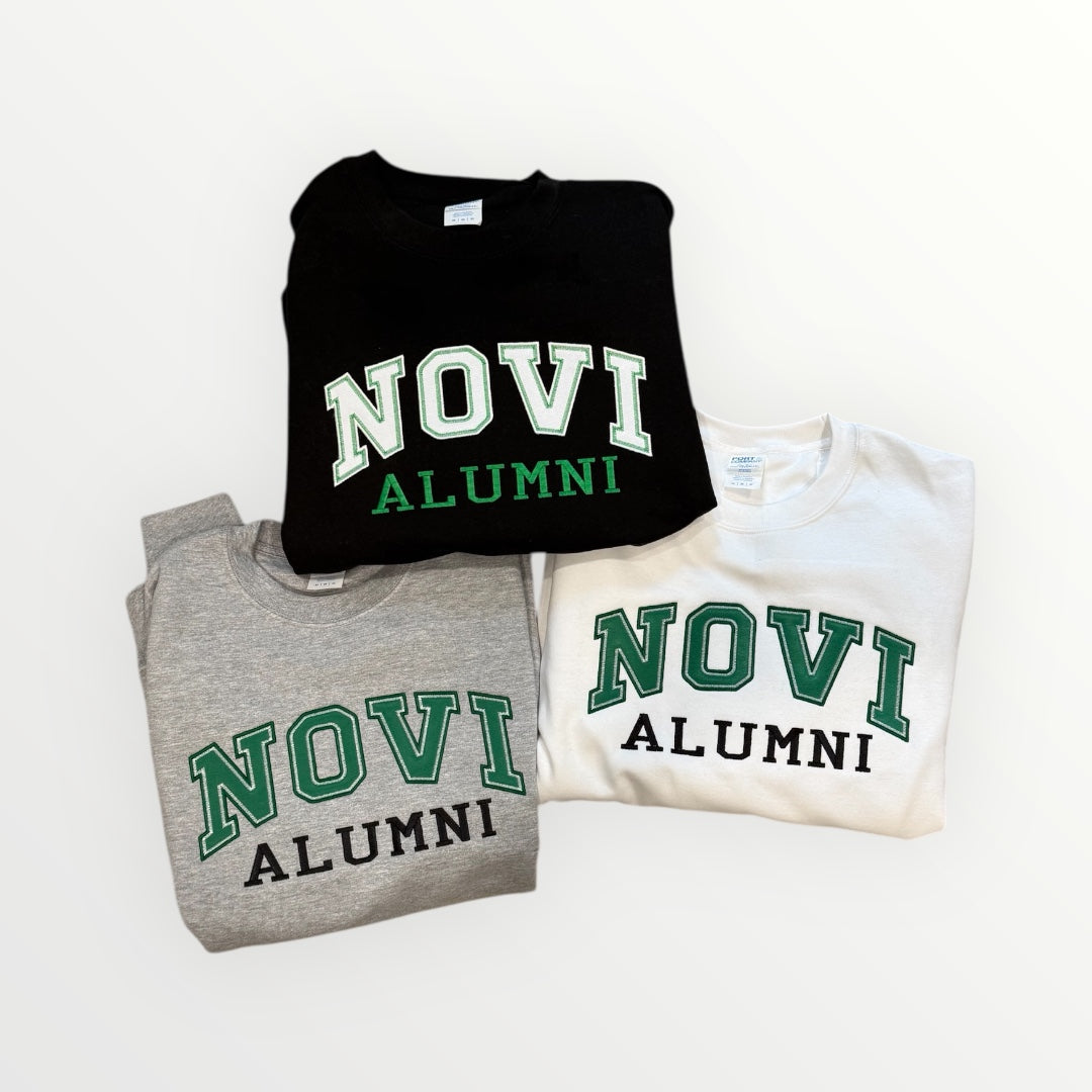 Novi Alumni Embroidered Crew Neck Sweatshirt