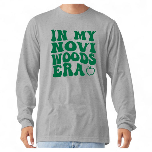 Long Sleeve Shirt- In my Novi Woods Era, Staff Shirt