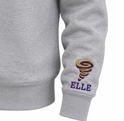Vortex Gymnastics Varsity Letter Applique Crewneck Sweatshirt