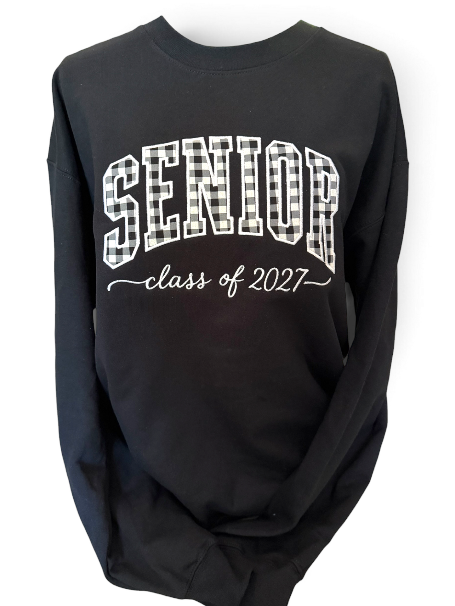 SENIOR Custom Varsity letter Crewneck Sweatshirt