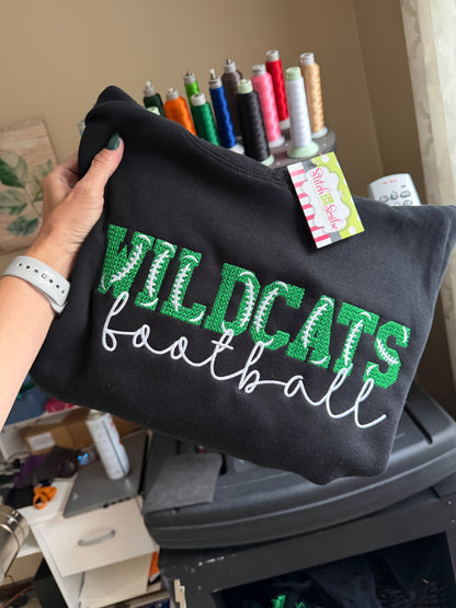 Football font Sweatshirt
