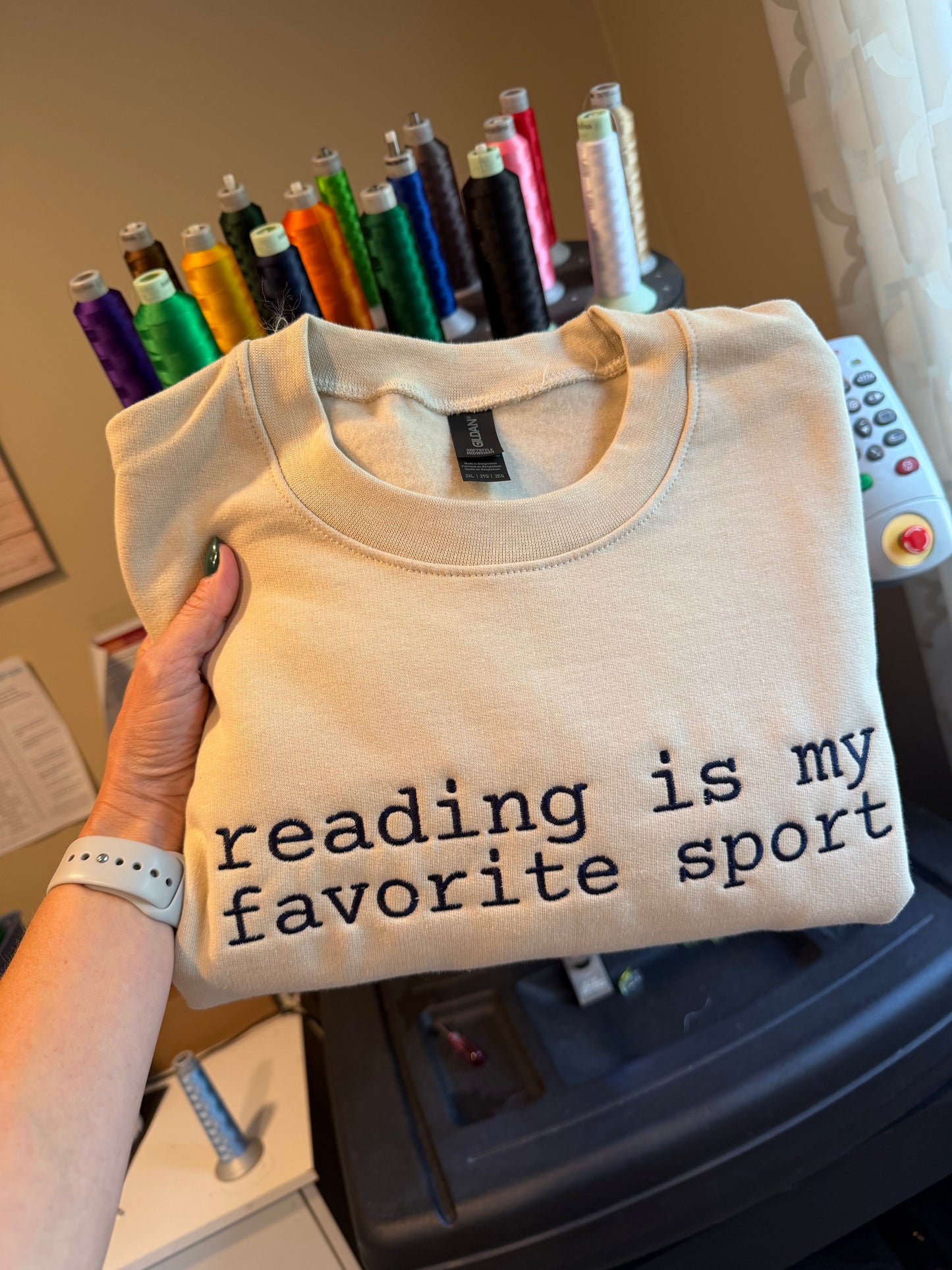Reading is my favorite Sport Sweatshirt, youth and adult sizes