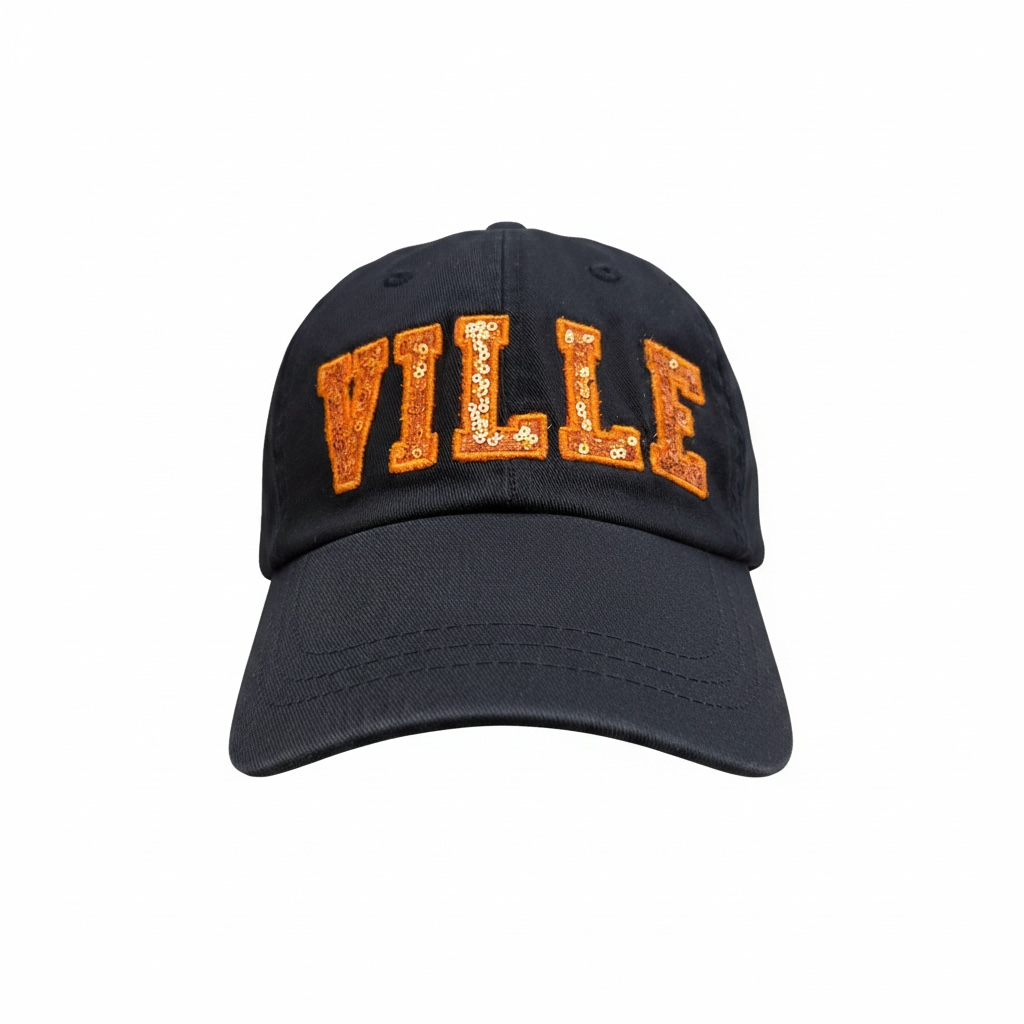 Northville Twill Sequin Ball Cap, Embroidered