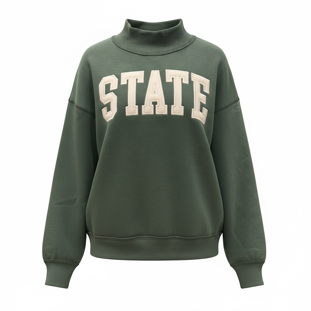 STATE Applique Mockneck