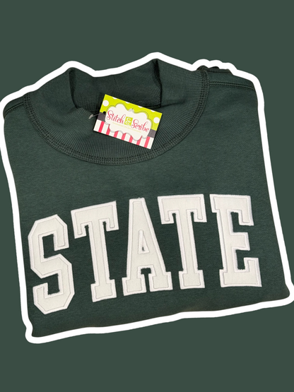 STATE Applique Mockneck