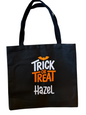 Personalized Halloween Totes- Trick or Treat, Embroidered