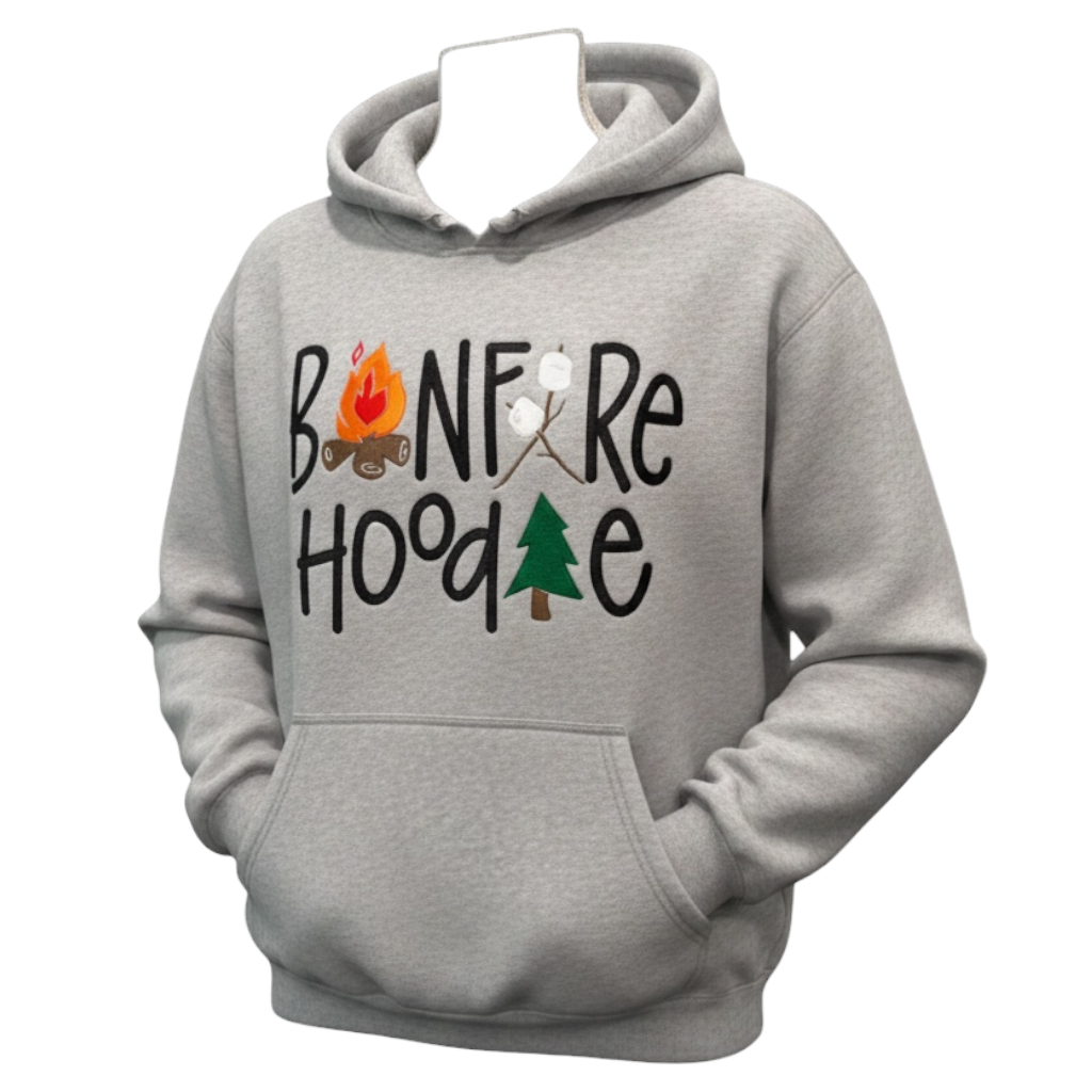 Bonfire Hoodie, Oversized Cozy Sweatshirt- Unisex Sizing