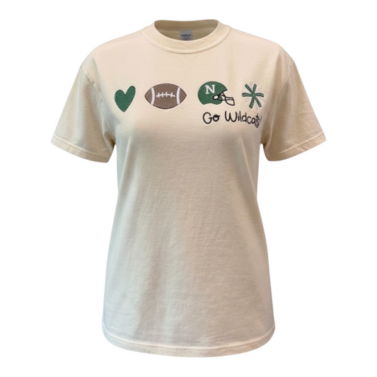Novi Wildcats Embroidered Icon T-shirt