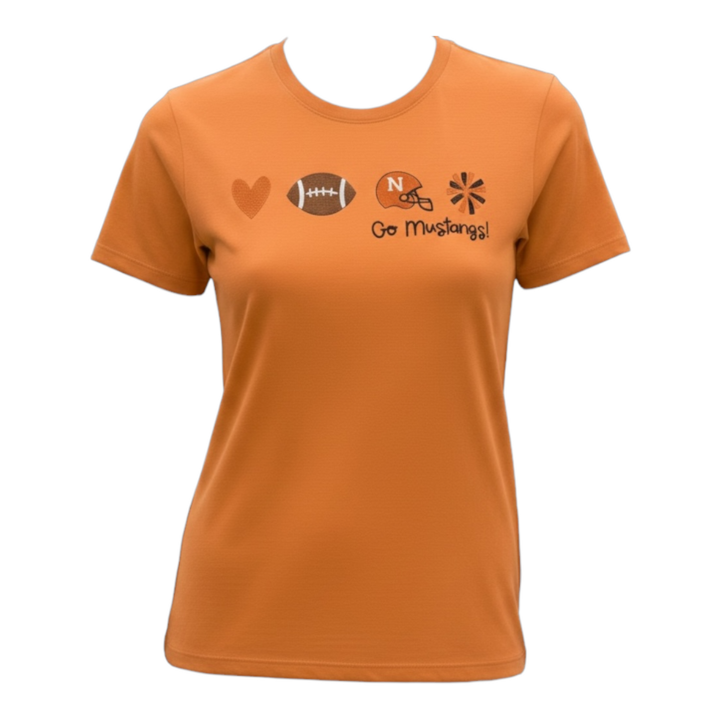 Northville Mustangs Embroidered Icon T-shirt