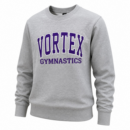 Vortex Gymnastics Varsity Letter Applique Crewneck Sweatshirt