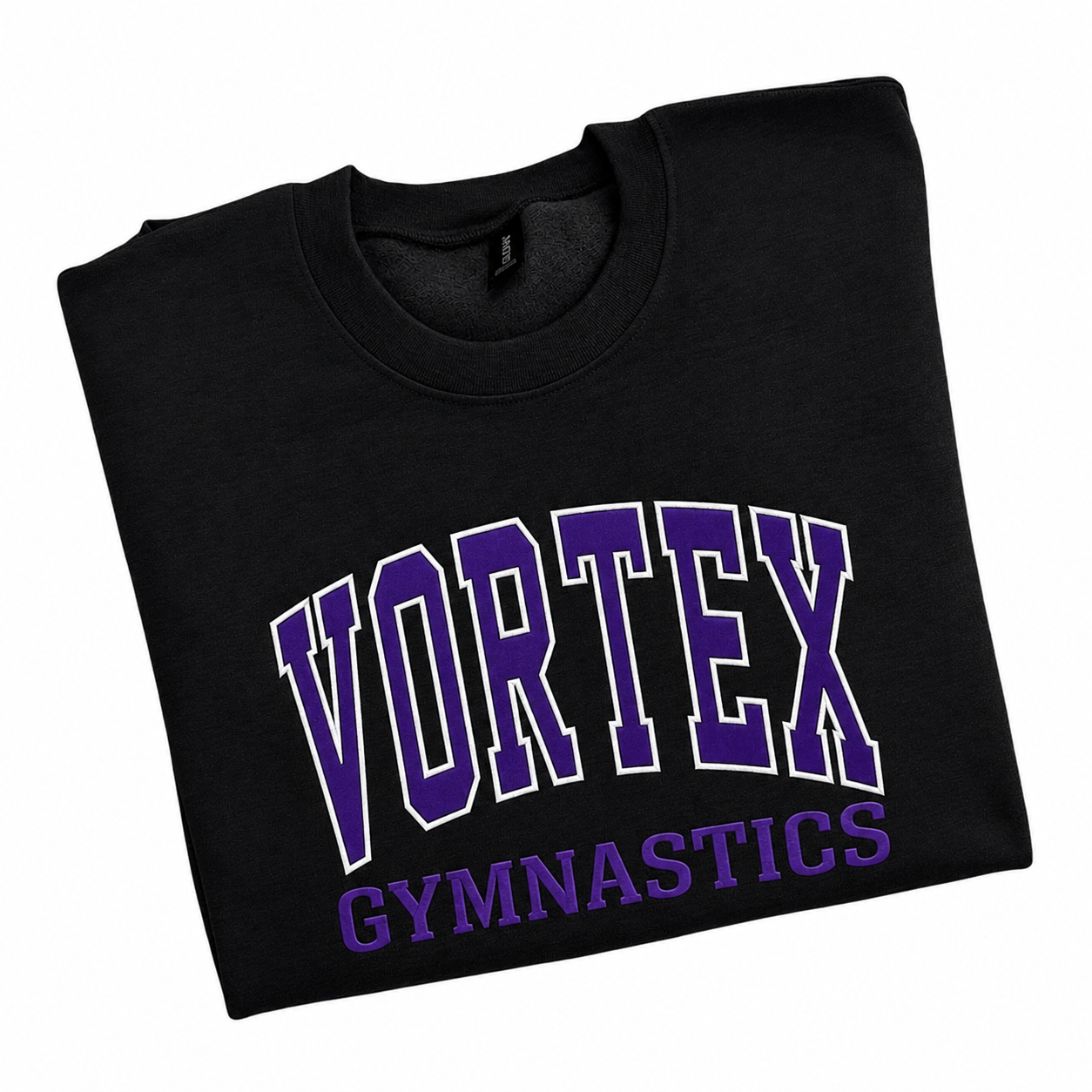 Vortex Gymnastics Varsity Letter Applique Crewneck Sweatshirt