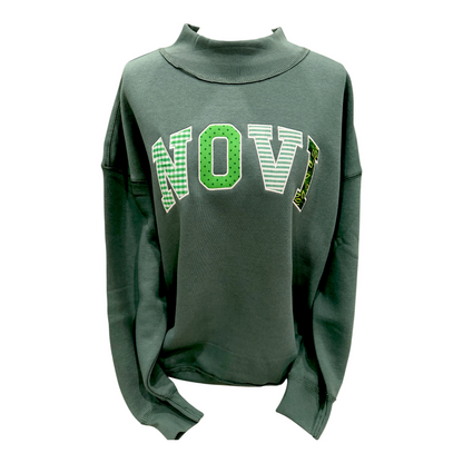 Novi Appliqué Mock-neck Sweatshirt, Youth and Adult