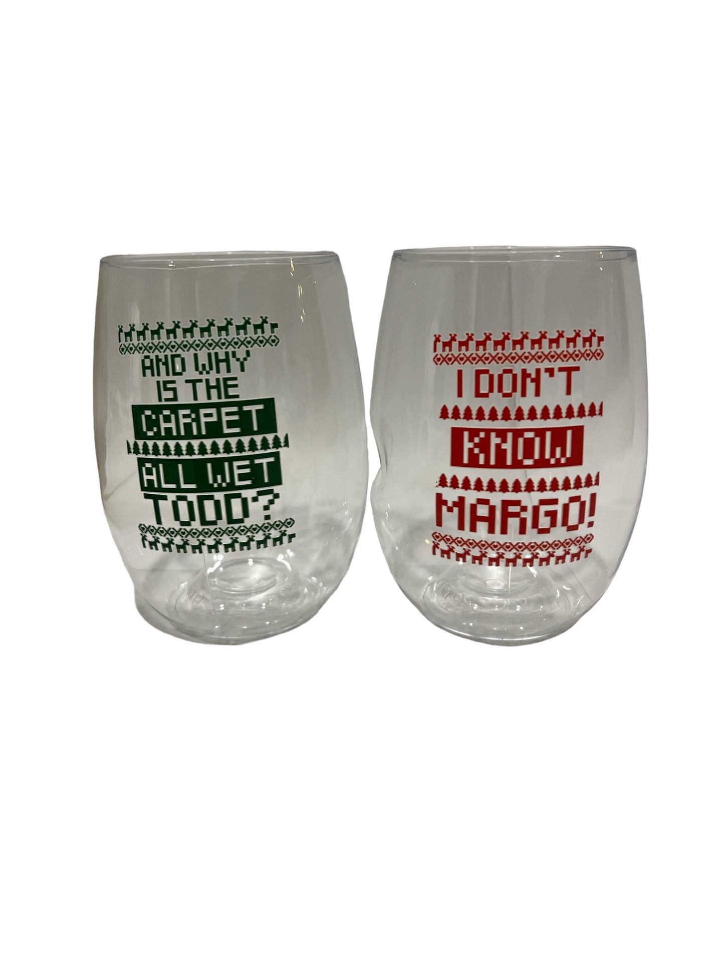 Todd & Margo Christmas Shatterproof Govinos (set of 2)