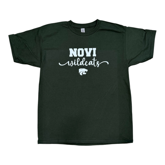 Novi Athletic Boosters Sprit Wear Sale, NOVI Wildcats Script T-Shirt