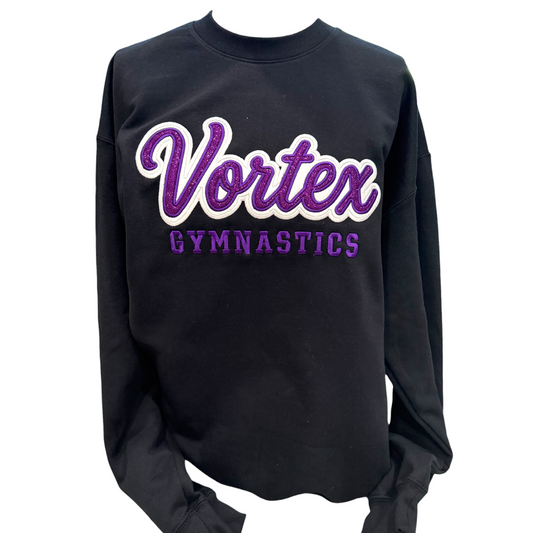 Vortex Gymnastics Cursive Sparkle Sweatshirt