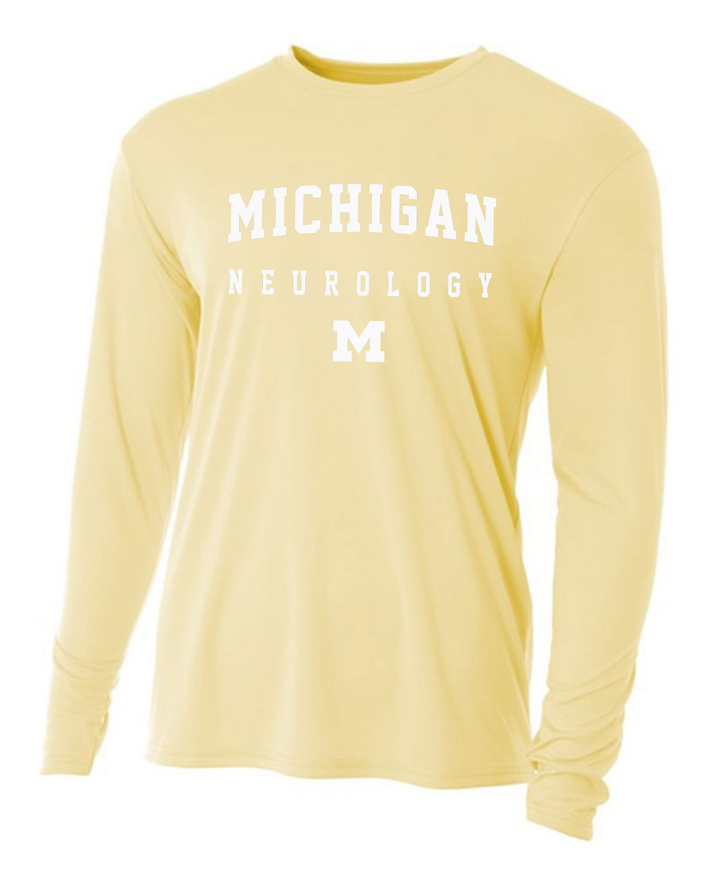 Michigan Neurology Long Sleeve Dri-fit Crew Neck, Men's Fit