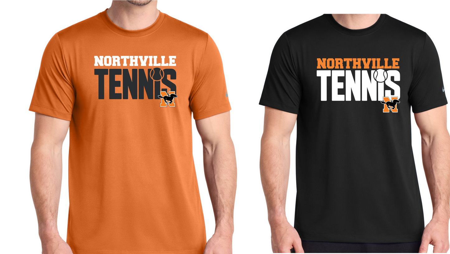 Northville Boys Tennis- Nike Drifit T-shirt - Logo #2 Option