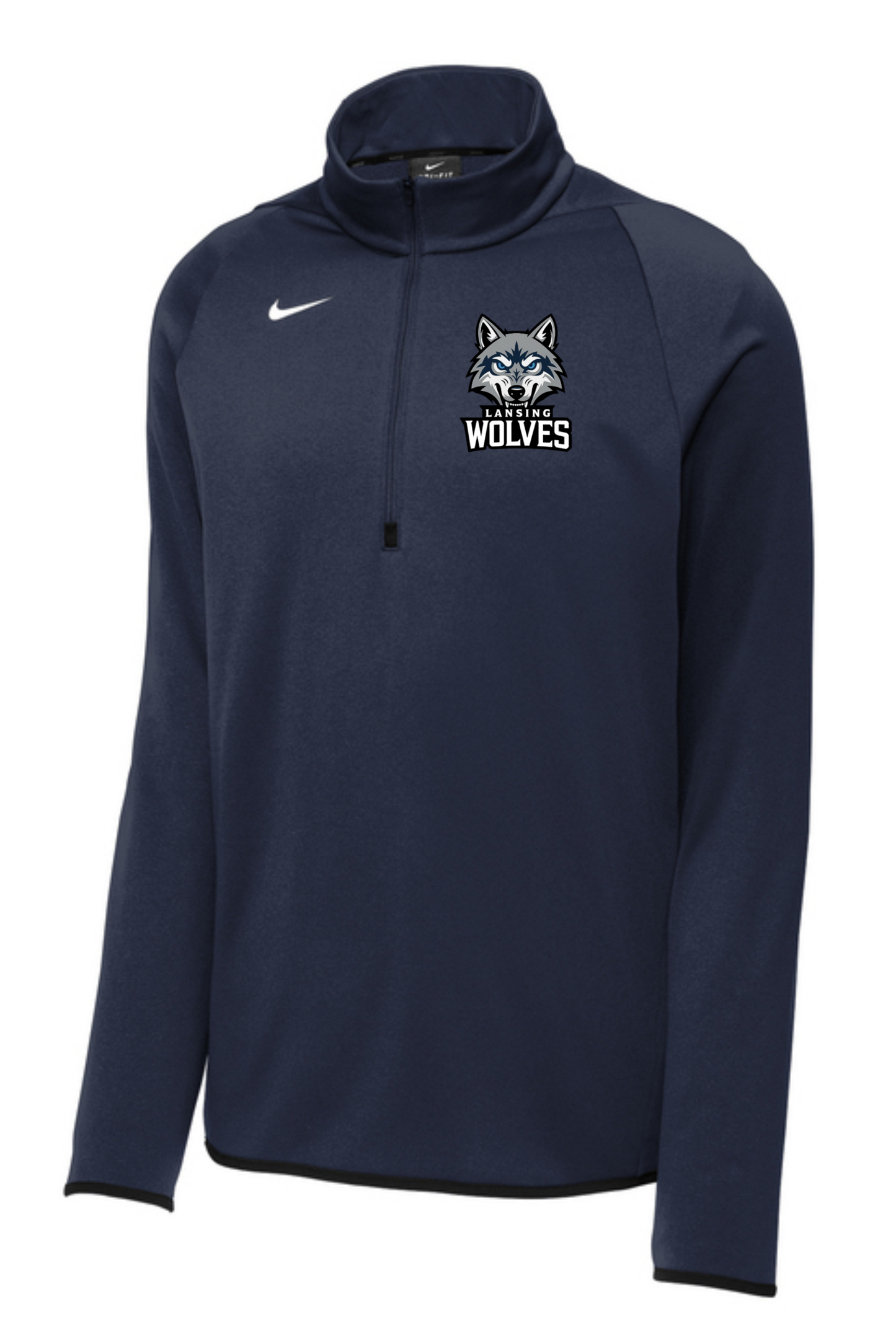 Lansing Wolves Nike Therma-FIT 1/4-Zip Fleece, Adult