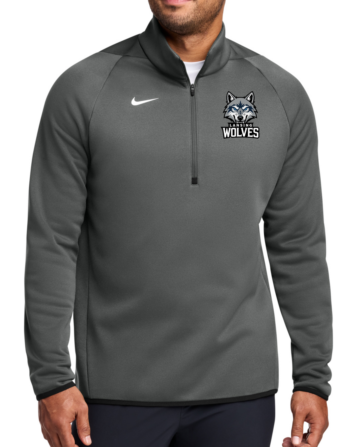 Lansing Wolves Nike Therma-FIT 1/4-Zip Fleece, Adult