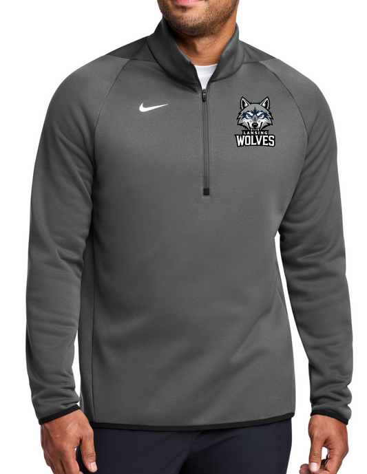 Lansing Wolves Nike Therma-FIT 1/4-Zip Fleece, Adult