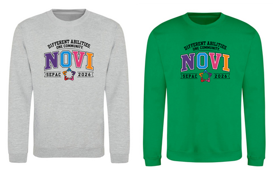 NOVI SEPAC- One Community Crewneck Sweatshirt, Adult