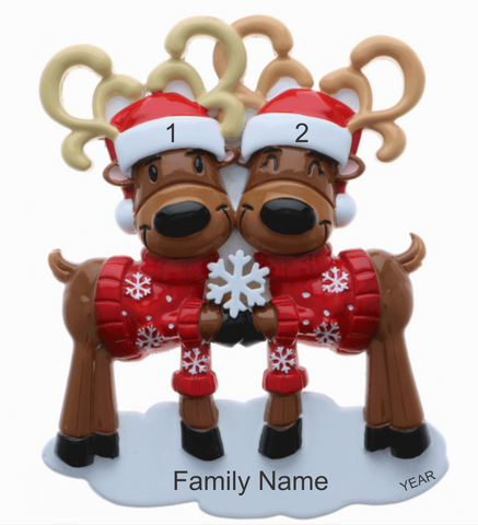 Mr. & Mrs. Reindeer - Family of 2