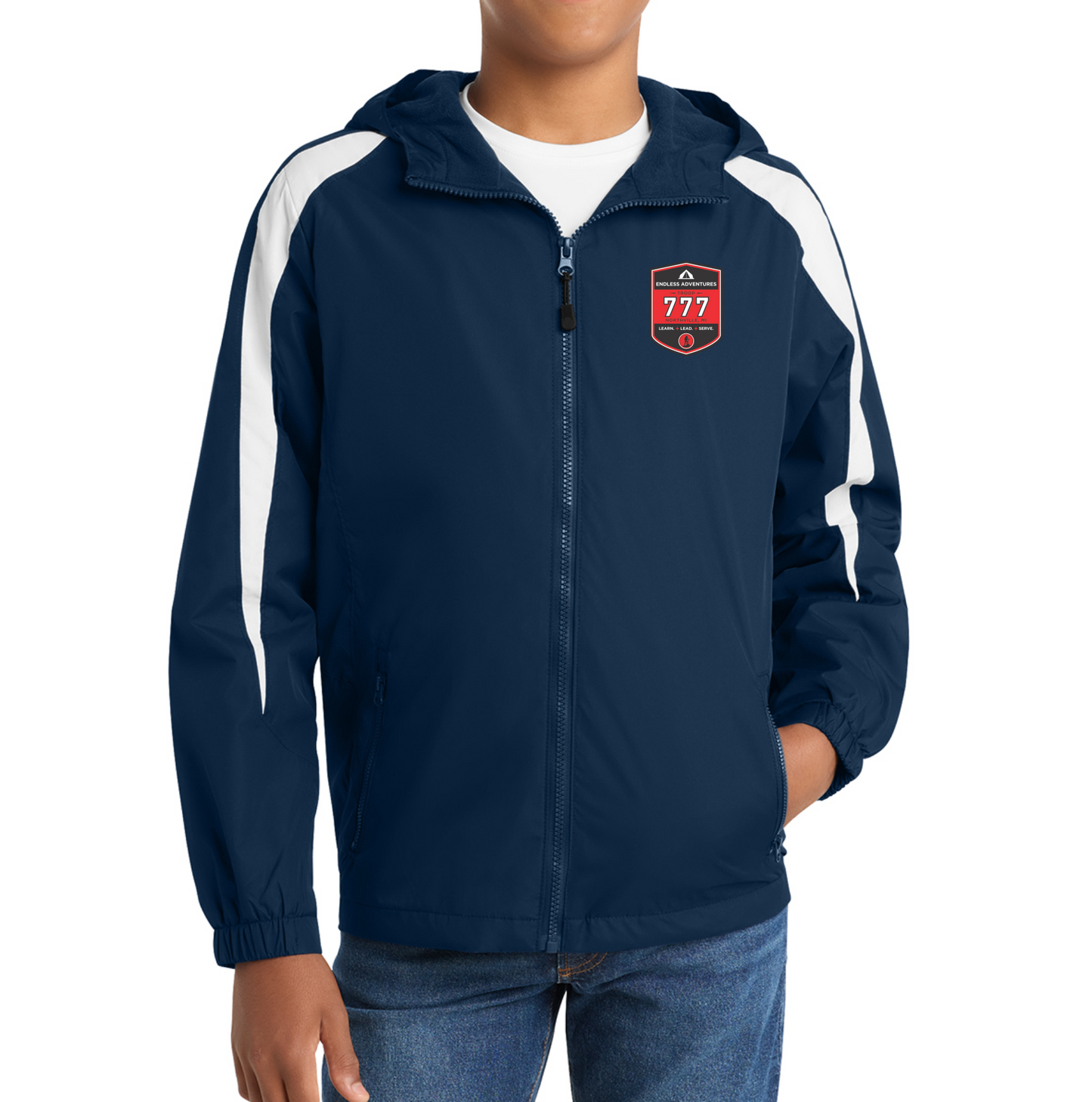 Troop 777- Sport-Tek® Youth Fleece-Lined Colorblock Jacket