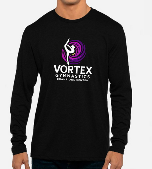 Vortex Gymnastics, Long Sleeve T-shirt, Unisex Fit, Adult