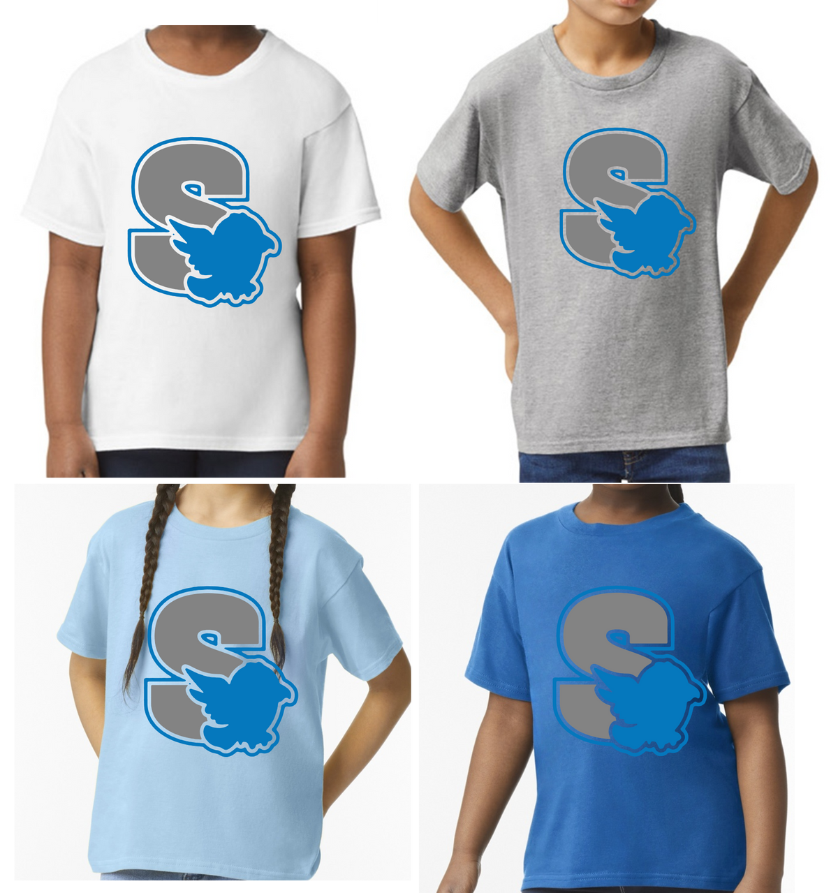 Silver Springs, Gildan Softstyle T-shirt, Youth and Adult Sizing, Logo 1, School Delivery