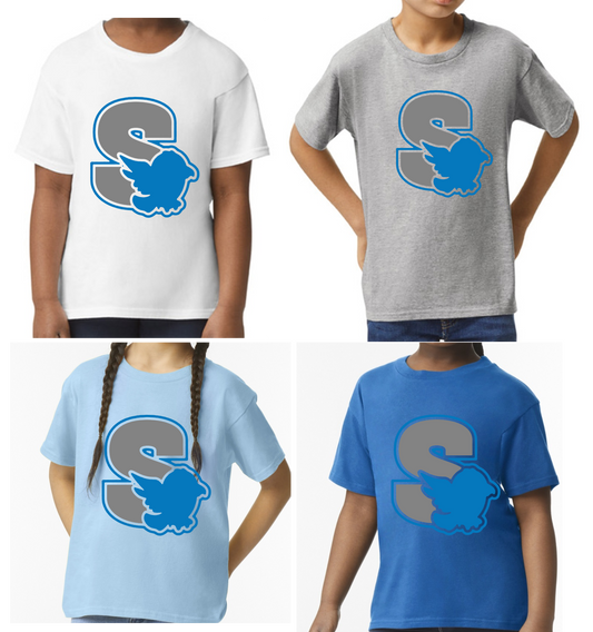 Silver Springs, Gildan Softstyle T-shirt, Youth and Adult Sizing, Logo 1, School Delivery