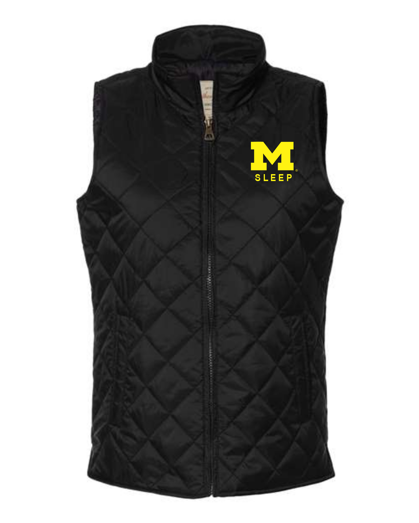 Michigan Sleep Embroidered Vest, Ladies Fit