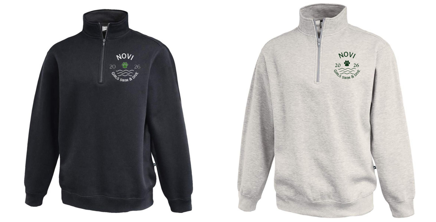 Novi Girls Swim & Dive- Classic 1/4 zip, Unisex Fit