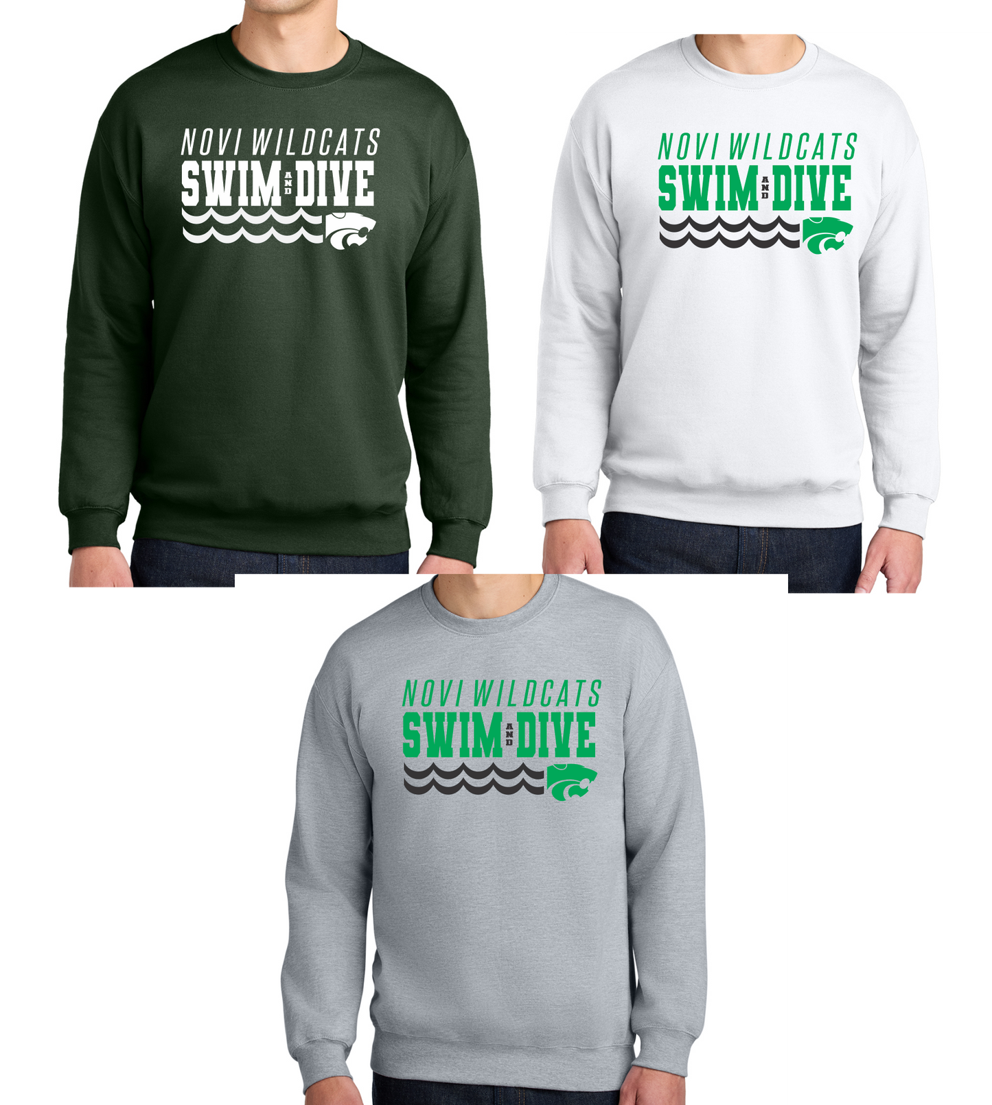 Novi Swim & Dive Crewneck Sweatshirt- Design #2