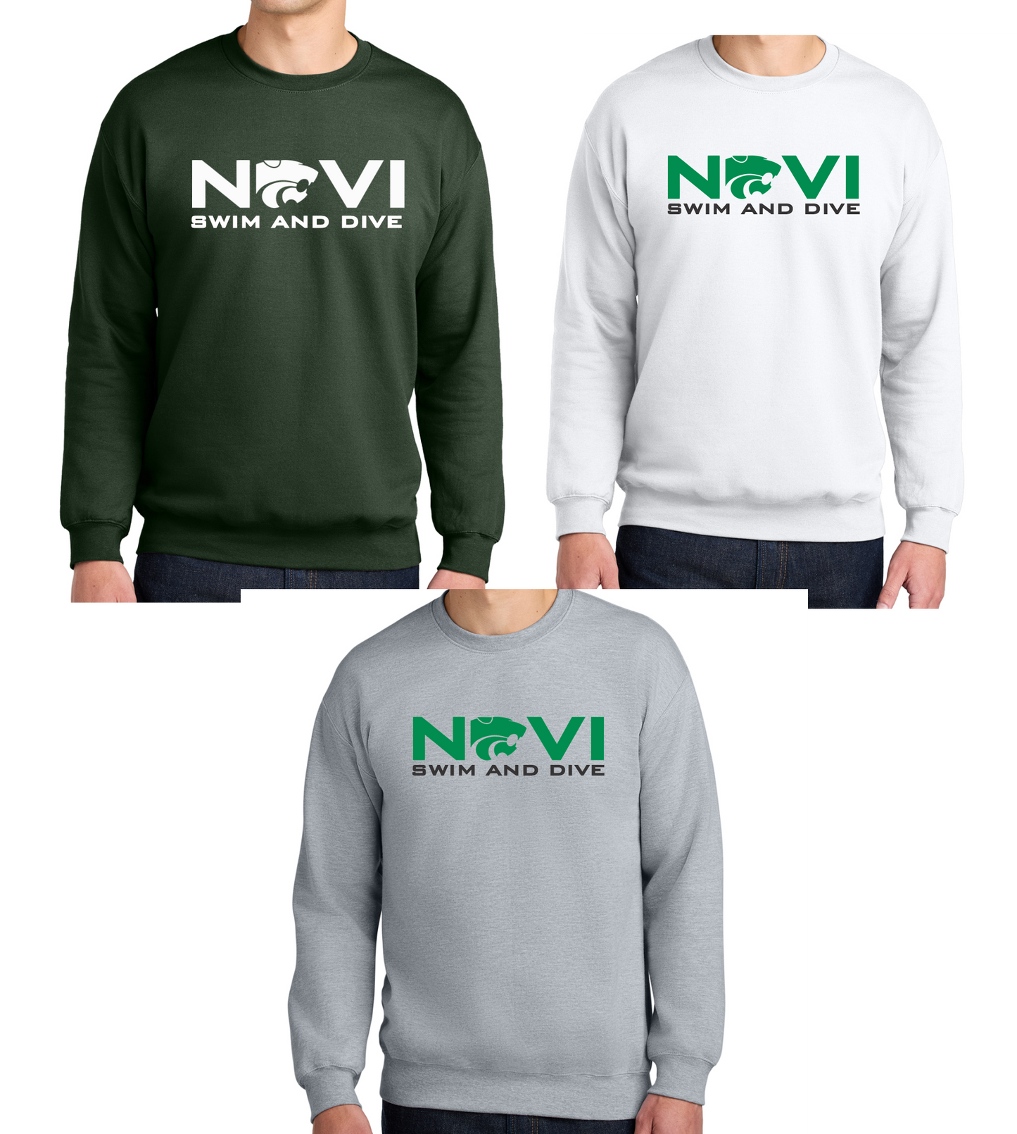 Novi Swim & Dive Crewneck Sweatshirt- Design #3