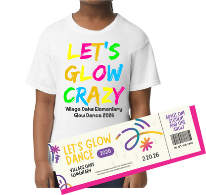 Village Oaks Glow Dance 2026- T-Shirt & Ticket