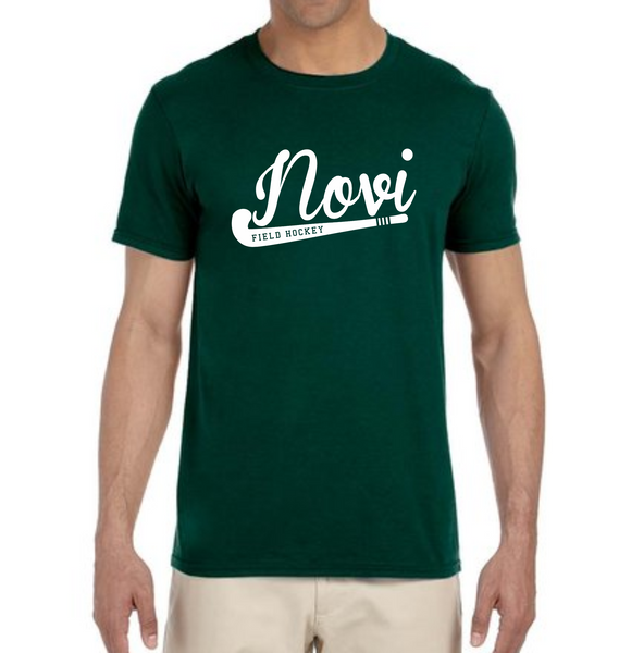 Novi Middle School Field Hockey T-Shirt, Green, Logo 1