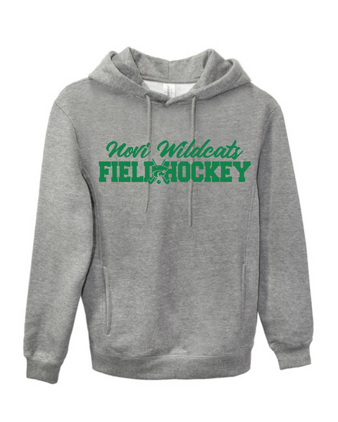 Novi Middle School Field Hockey Hoodie, Grey, Logo 2