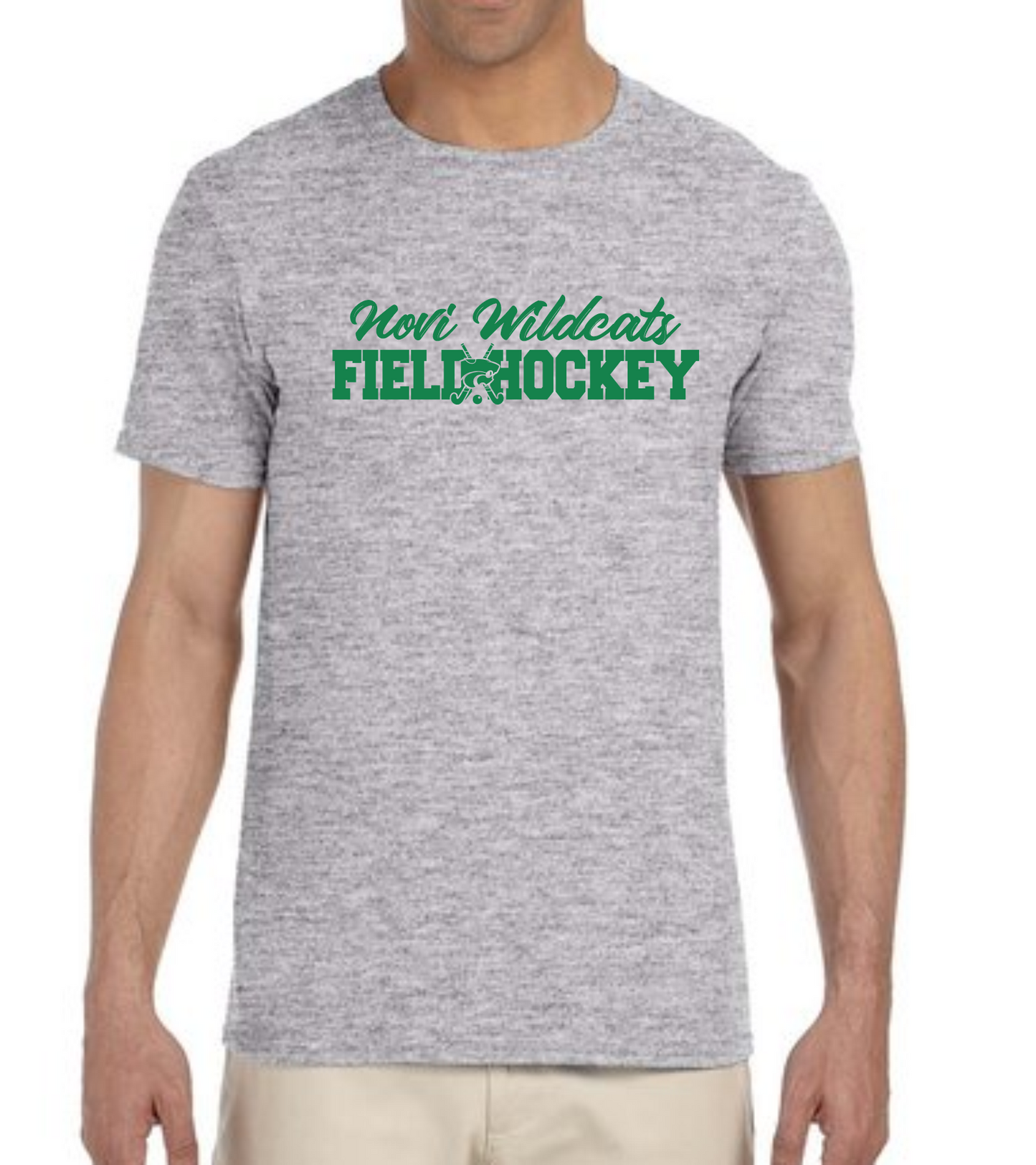 Novi Middle School Field Hockey T-Shirt, Grey Logo 2