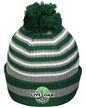 Live Oak Striped Pom Beanie Winter Hat