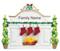 Mantle with 3 Stockings- Personalized Tabletop Decoration