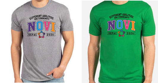 NOVI SEPAC- One Community T-Shirt (Youth & Adult)